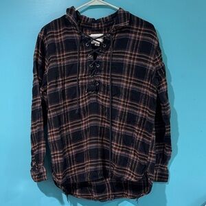 American Eagle Plaid long sleeve top